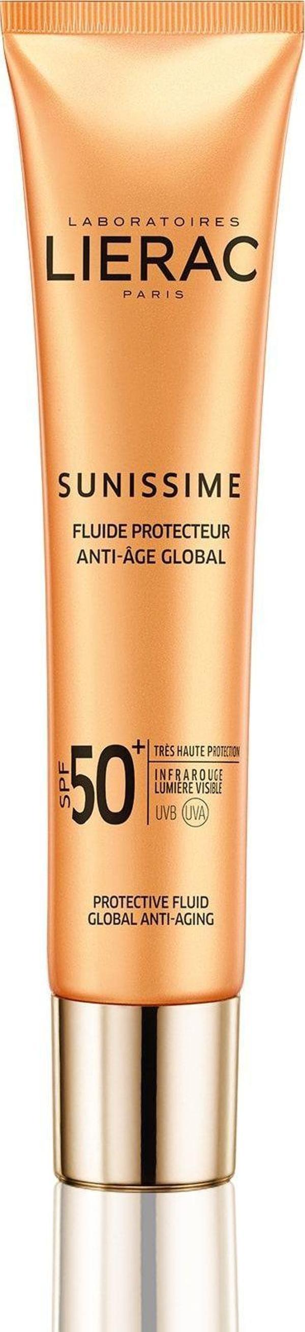 Lierac Sunissime Energizing Protective Fluid Spf 50 Yüz Dekolte Bölgesi Güneş Kremi - Image 1