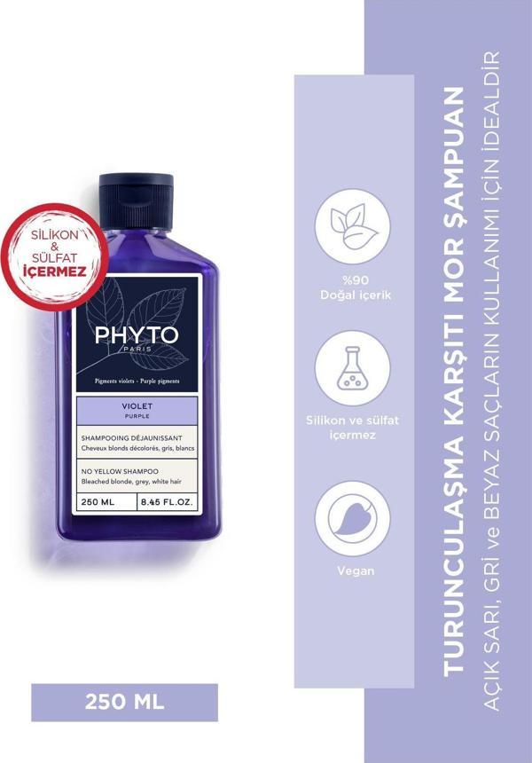 Phyto Purple Turunculaşma Karşıtı Mor Şampuan 250Ml - Image 1