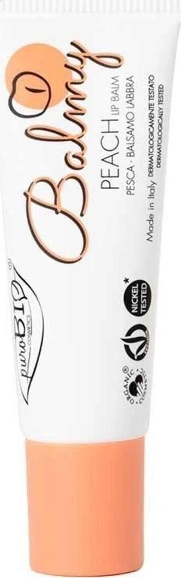 Purobıocosmetics Purobio Cosmetics Organik Peach Lip Balm 10 Ml - Image 1