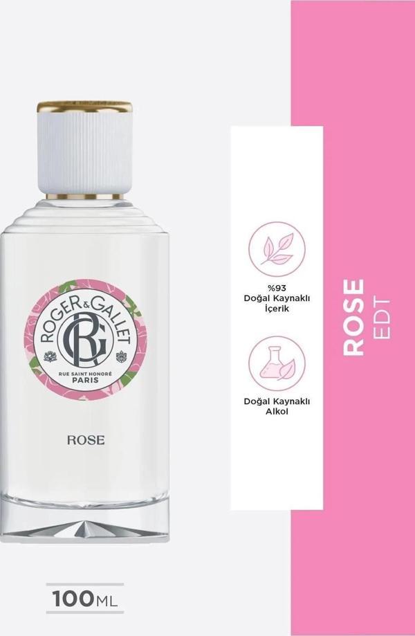 Roger&Gallet Rose Edt Italyan Mandalinası, Isparta Gülü, Misk Içeren, Çiçeksi, Rahatlatıcı Parfüm 100 Ml - Image 1