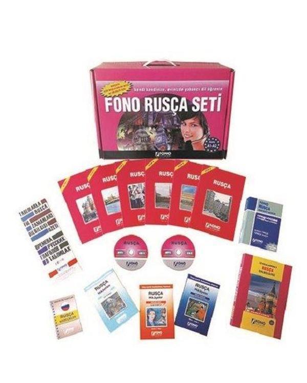 Fono Rusça Seti (15 Kitap + 6 Cd) - Fono Yayınları - Image 1