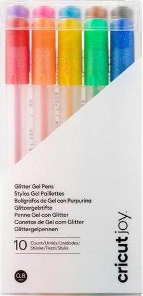 Cricut 2009964 Joy Glıtter Jel 10Lu Kalem Seti 0.8Mm Gökkuşağı Renkleri - Image 1