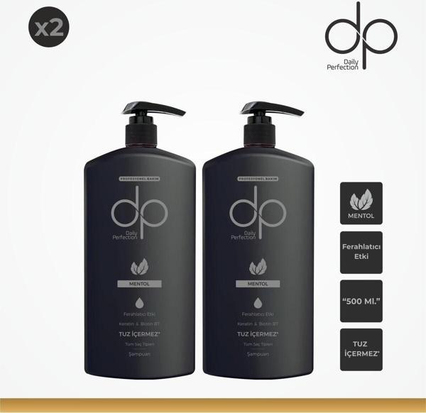 Dp Daily Perfection Daily Şampuan Perfection Mentol 500Ml X2 Adet - Image 1
