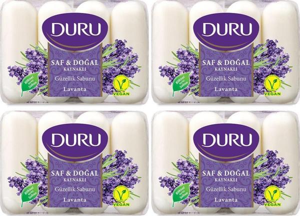 Duru Saf & Doğal Kaynaklı Lavanta 16 Adet Güzellik Sabunu 4X280Gr - Image 1