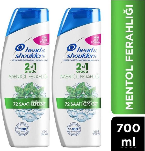 Head&Shoulders Mentol Ferahlığı 2'Si 1 Arada Kepeğe Karşı Etkili Şampuan 350 Ml X 2 Adet - Image 1