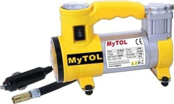 Mytol Araba Oto Araç Lastik Şişirme Pompası Metal Gövde Kompresör-1 Adet - Image 1