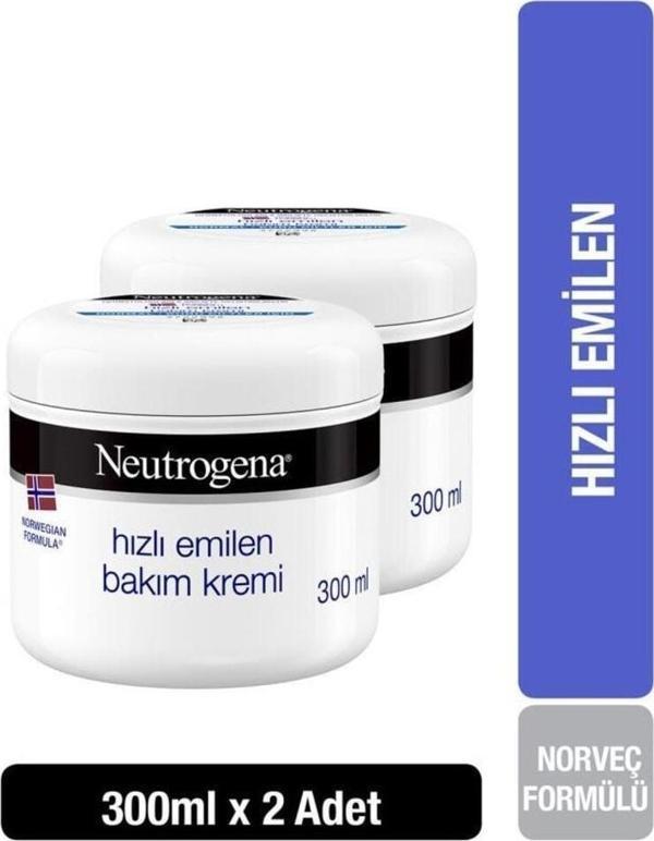 Neutrogena Norveç Formülü Hızlı Emilen Bakım Kremi 300 Ml X2 - Image 1