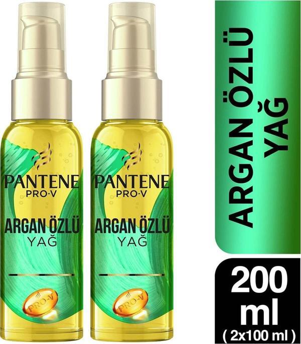 Pantene Doğal Sentez Saç Bakım Serum Argan Yağ Elixir 2X100 Ml - Image 1