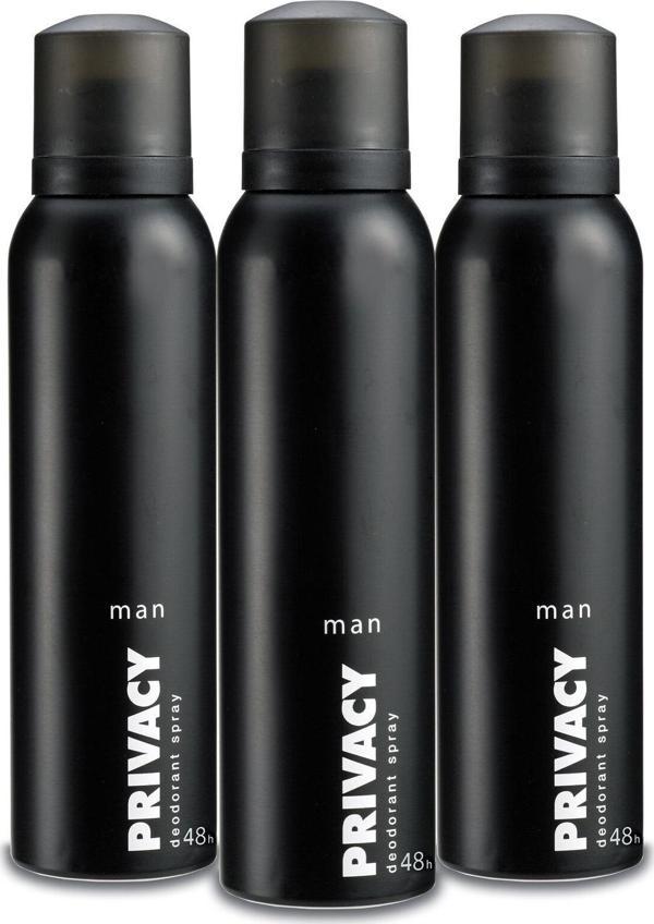Privacy Men Deodorant 3X150Ml - Image 1