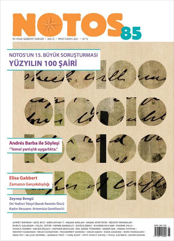 NOTOS ÖYKÜ SAYI 85 - Notos - Image 1