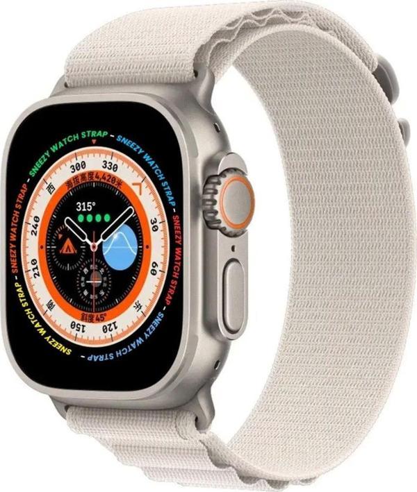 Sneezy Apple Watch 49Mm Ultra Seri Uyumlu Kordon Frost Alpine Loop Kordon - Image 1