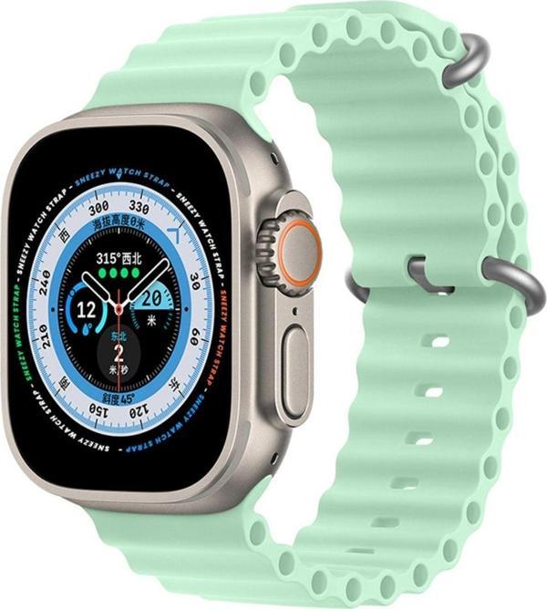 Sneezy Apple Watch 49Mm Ultra Seri Uyumlu Seaflex Ocean Silikon Kordon - Image 1