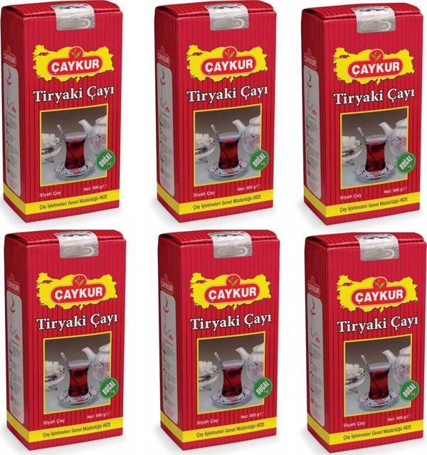 Çaykur Tiryaki 500 gr 6'lı Paket Dökme Çay - Image 1