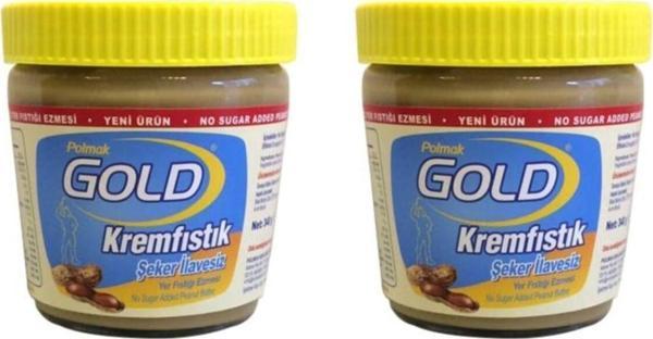 Gold Fıstık Ezmesi Şeker İlavesiz, 340gr x 2 - Image 1