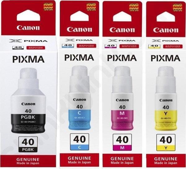 Canon GI-40 Orjinal Mürekkep Takımı / Pixma G5040 / Pixma G6040 Orjinal Set Mürekkep - Image 1
