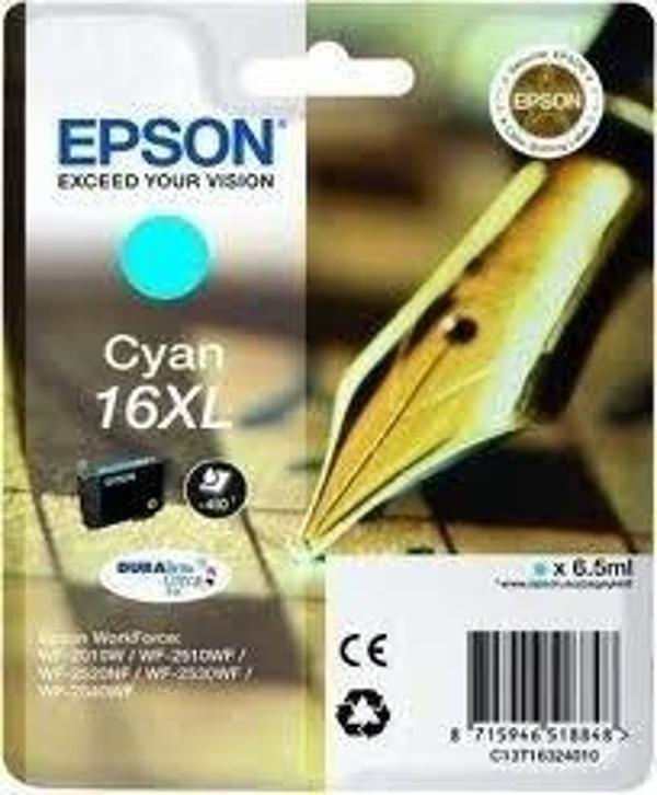 Epson 16XL / 1632 /WF2010W /WF2510 /WF2520NF /WF2530 /WF2540 /WF2630 /WF2650 /WF2660 /WF2750 Mavi Orjinal Kartuş - Image 1