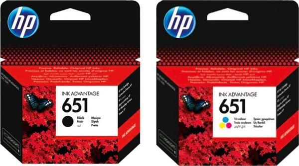 HP 651 Avantaj Paket C2P11A + C2P11A / DeskJet 5645 / 5575 - Image 1