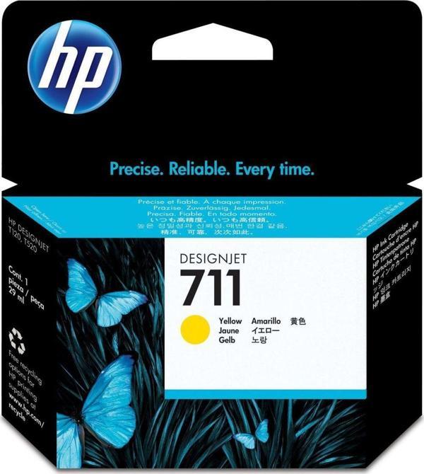 HP 711 CZ132A Sarı Orjinal Kartuş 29ML / Designjet T120 Designjet T520 Kartuş - Image 1