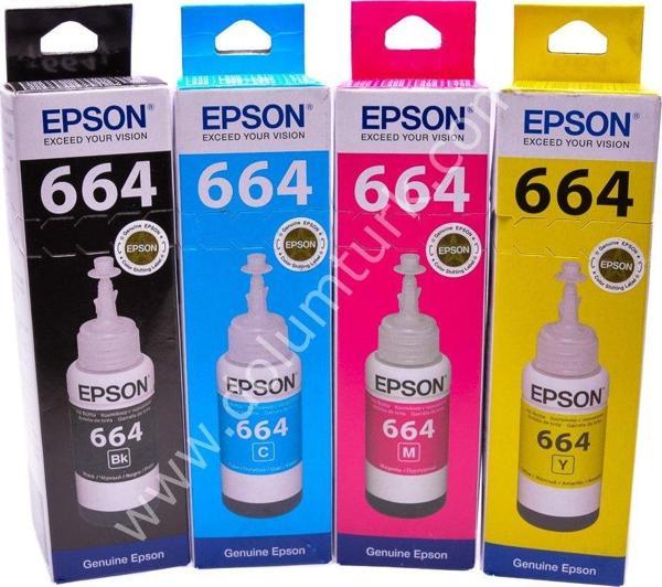 Epson T6641 /T6642 / T6643 / T6644 1 SET Mürekkep Tüpü 70ml - Image 1