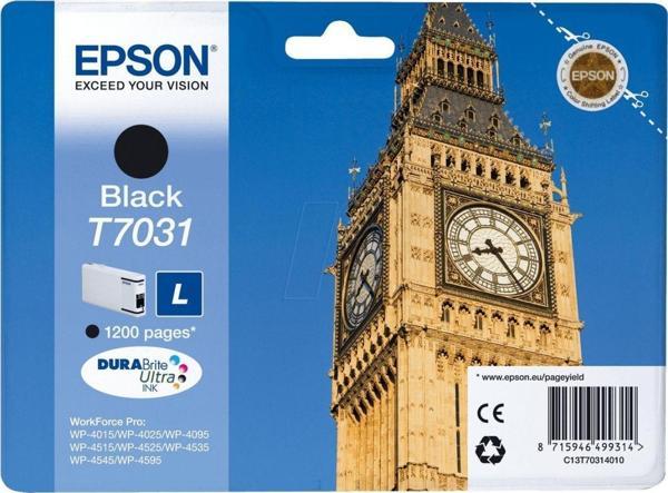 Epson T7031L Siyah Orjinal Kartuş - Image 1