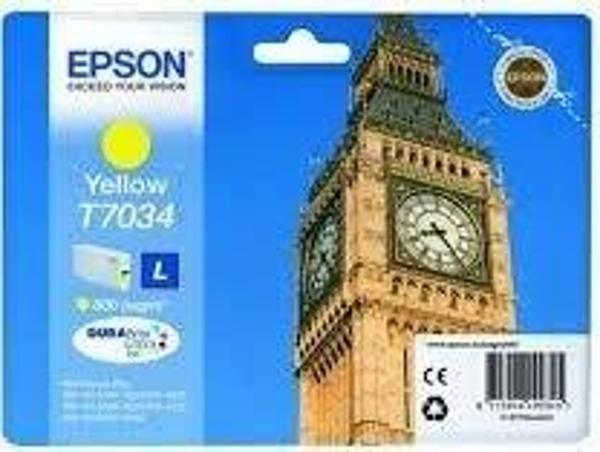 Epson T7034L Sarı Orjinal Kartuş - Image 1