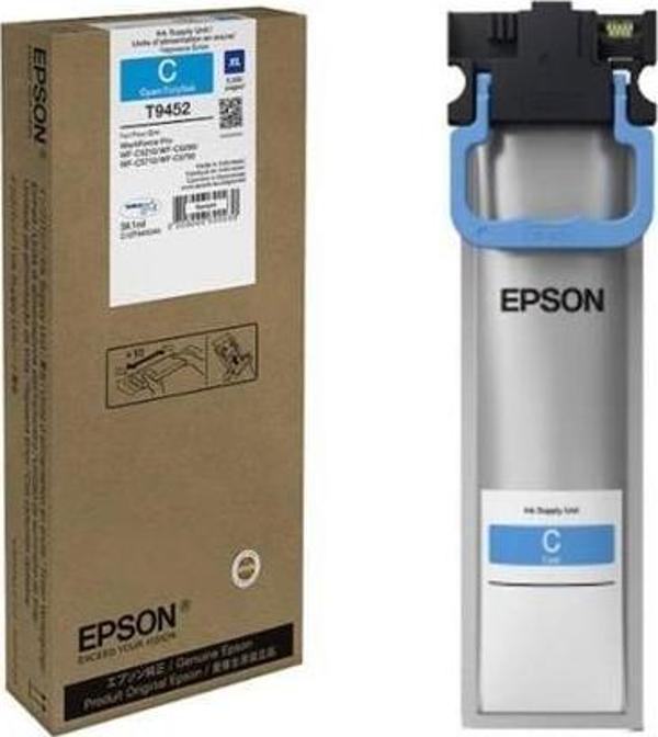 Epson T9452XL Mavi Orjinal Kartuş Yüksek Kapasiteli / WorkForce Pro WF-C5210DW / C5290DW / C5710DWF /C5790DWF / C5215DW - Image 1