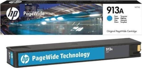 HP 913A F6T77AE / PageWide Pro450 / Pro452 Mavi Orjinal Kartuş - Image 1