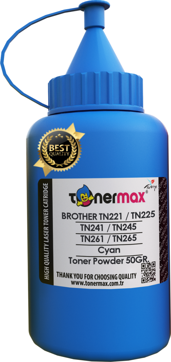 Brother TN-225 Toner Tozu Mavi/ TN-245 / TN-255 / TN-265 / HL-3140 / HL-3150 / HL-3170 / DCP-9020 - Image 1
