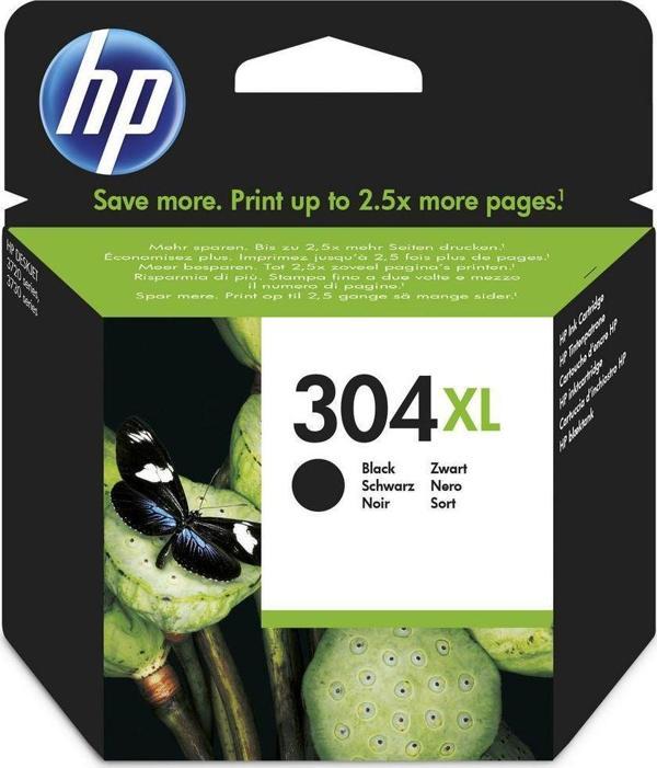 Hp 304XL N9K08AE Siyah Orjinal Kartuş/ Deskjet 2600/2620/2630 /3720 / 3730 / 3732 - Image 1