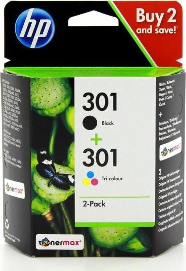 HP Deskjet 1050A Orjinal Kartuş Set / 301Avantaj Paket Orjinal Kartuş - Image 1