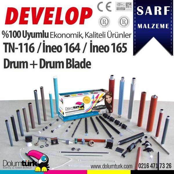 Develop TN-116 Drum + Drum Blade / Develop Ineo 164 Muadil Drum + Drum Blade - Image 1