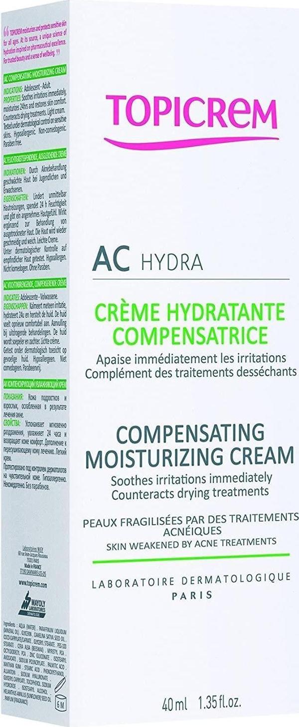 Topicrem AC Compensating Moisturizing 40 ml Akne ve Sivilce Bakımı - Image 1