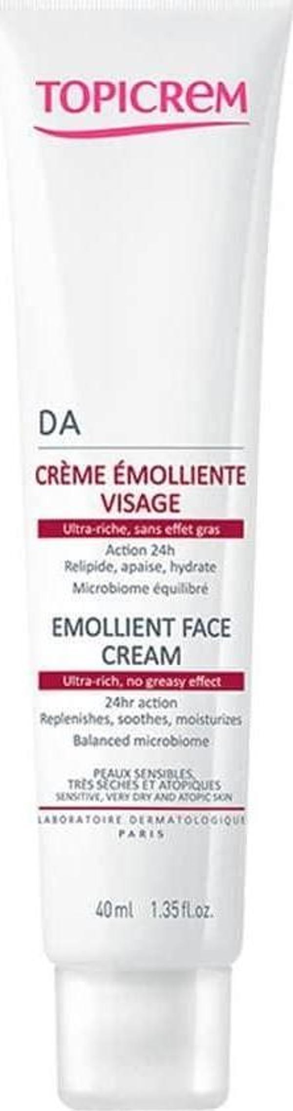 Topicrem DA Emollient Face Cream 40ml  - Image 1