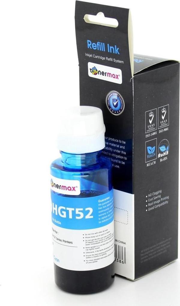 Hp GT52 MOH54AE Mavi Muadil Mürekkep - Image 1