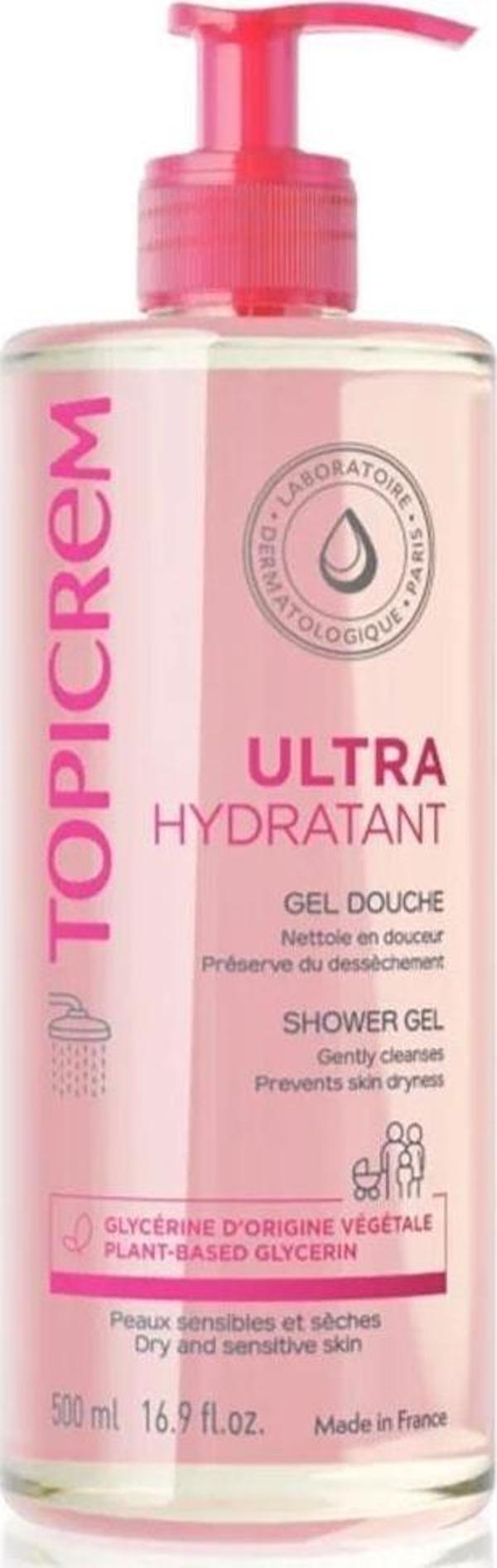 Topicrem Ultra Moisturizing Shower Gel 500 ml  - Image 1