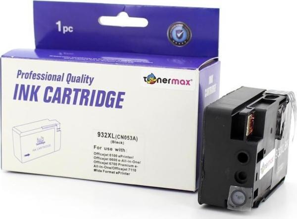 HP 932XL CN053A/6100 /6700 /7110 /7610 /7612 Siyah Muadil Kartuş - Image 1