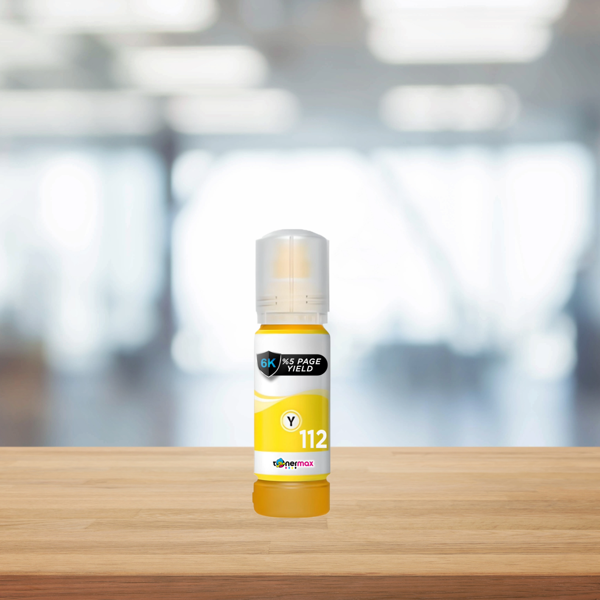 Epson T112 Muadil Mürekkep Sarı / L11160 / L15150 / L15160 / L6460 / L6490 / L6550 / L6570 / M15140 / L15180 / L6580 - Image 1