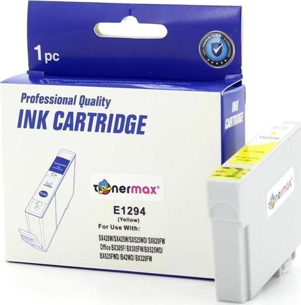 Epson T1294 Sarı Muadil Kartuş / BX305F / S22 / SX230 / SX235 / SX420 / SX425 / SX430 / SX435 - Image 1