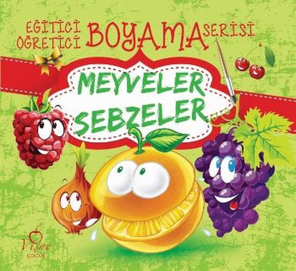 Eğitici Öğretici Boyama Serisi - Meyveler Sebzeler - Vişne Çocuk - Image 1