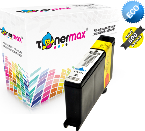 Lexmark 100XL / 14N106E Mavi Muadil Kartuş - Image 1