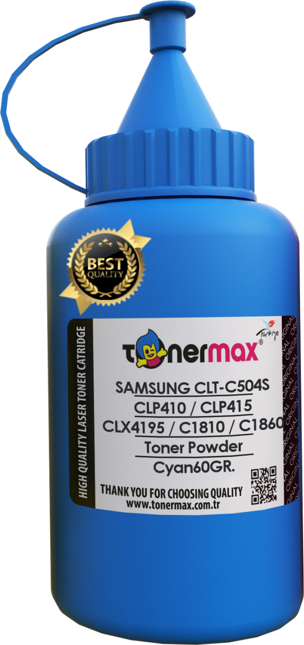 Samsung CLT-C504S Toner Tozu Mavi/ CLP-410 / CLP-415 / CLX-4100 / CLX-4195 / C1860 / C1810 - Image 1
