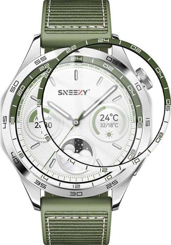 Sneezy Huawei Gt4 46Mm Yeşil İle Uyumlu Polymer Temperli Nano 0.5 Mm Watch Ekran Koruyucu - Image 1