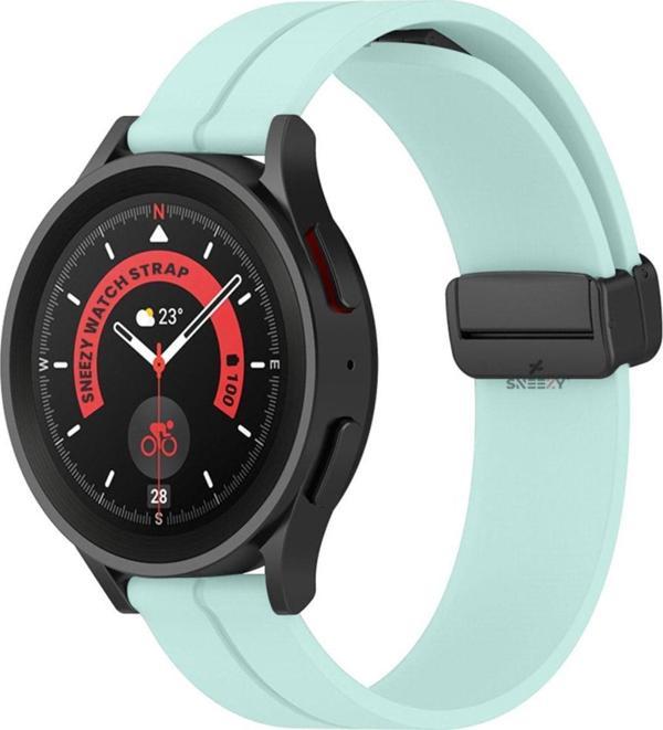 Sneezy Huawei Watch 4 46 Mm-Watch 4 Pro 22 Mm Uyumlu Coastal Manyetik Tokalı Silikon Kordon - Image 1