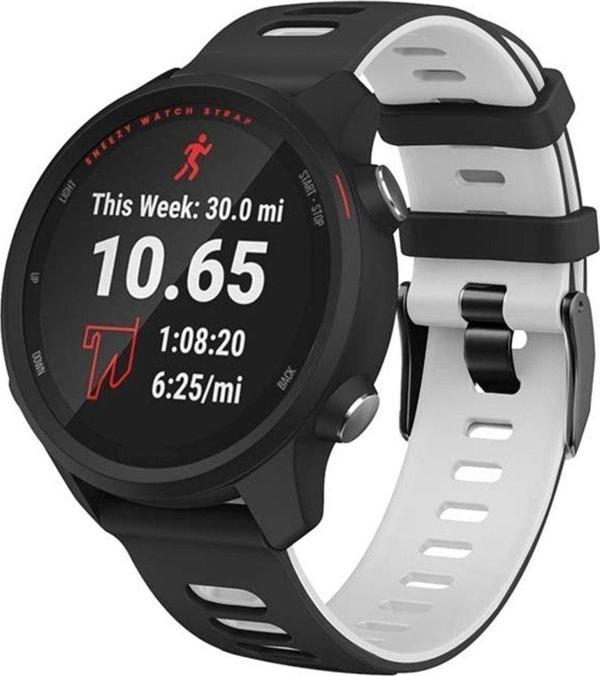 Sneezy Huawei Watch Ultimate – Watch Buds 22Mm Uyumlu Stride Çift Renkli Silikon Kordon - Image 1