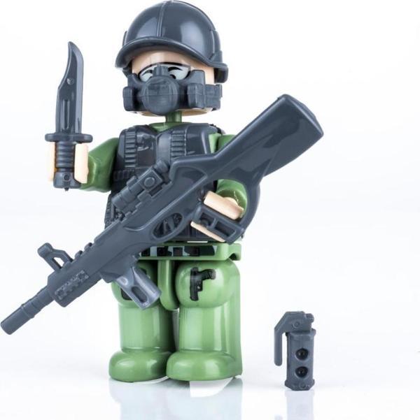 Bayraktar PVC Kutuda Küçük Asker Yapı Oyuncak (LEGO) BP-600 - Image 1