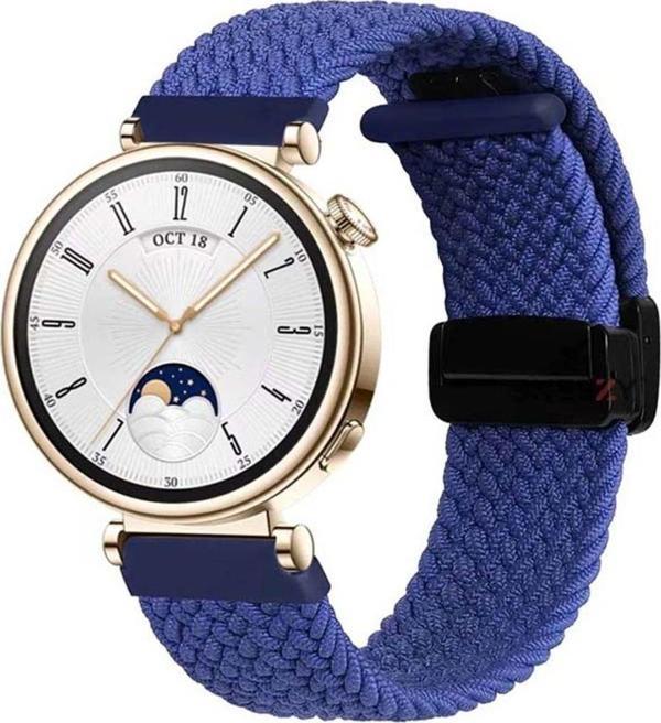Sneezy Huawei Watch Gt 4 41Mm İle Uyumlu 18Mm Fiberlink Manyetik Tokalı Örgü Kordon - Image 1