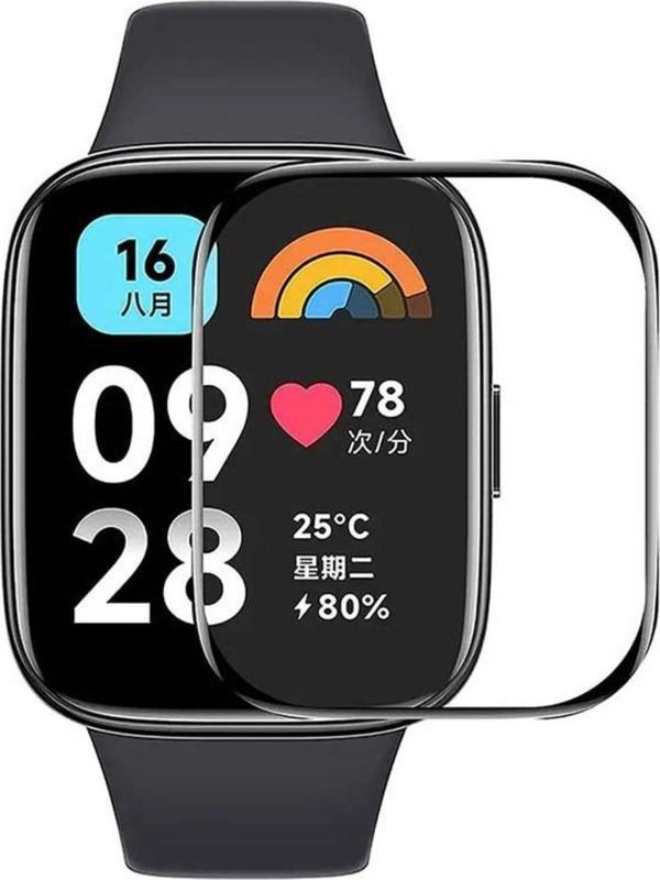 Sneezy Xiaomi Redmi Watch 3 Active İle Uyumlu Polymer Temperli Nano 0.5 Mm Watch Ekran Koruyucu - Image 1