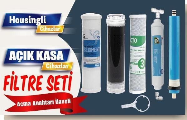 Ihlas Aura Cebilon ve Housingli Tüm Su Arıtma Cihazlarına Uyumlu 5'li Filtre Seti - Image 1