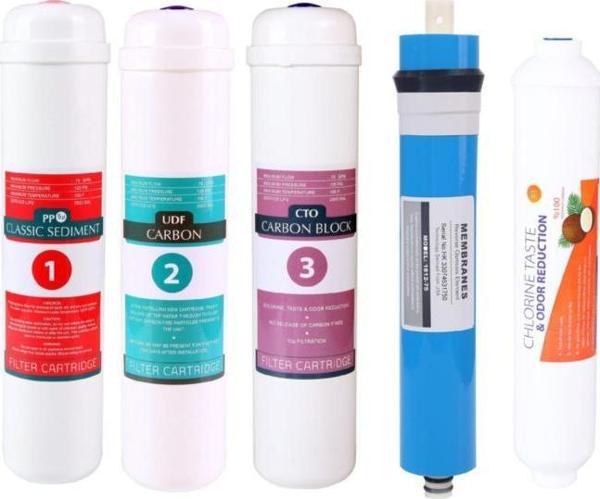 Kapalı Kasa Su Arıtma Cihazı Filtresi 5 Li Filtre Seti Aşama Usa Membranlı - Image 1