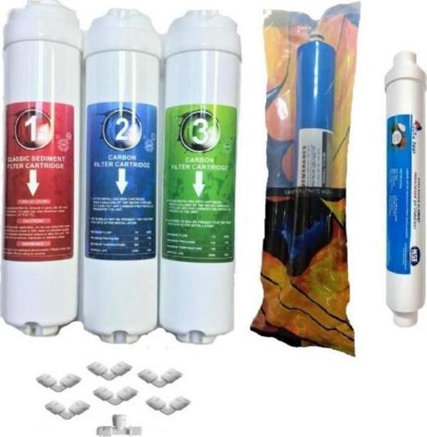 Kapalı Kasa Su Arıtma Cihazı Için Quick Girişli 5 Aşama Filtre Seti - Image 1